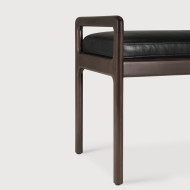 JACK bench Black leather Ethnicraft
