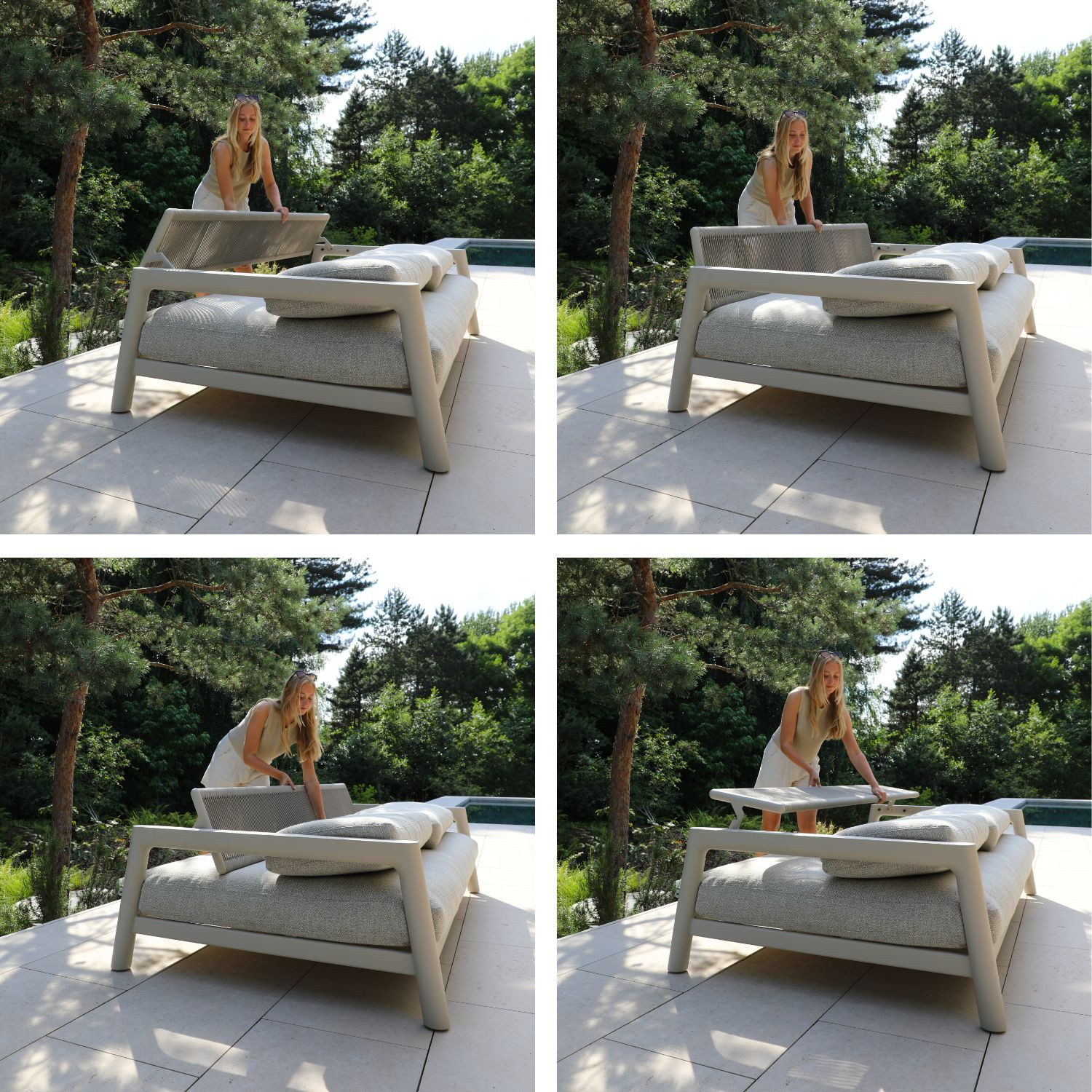 Salon de jardin LIDO en aluminium Les Jardins du Sud