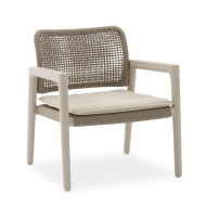 LIDO rope and aluminium armchair by Les Jardins du Sud
