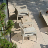 LIDO ceramic side table by Les Jardins du Sud