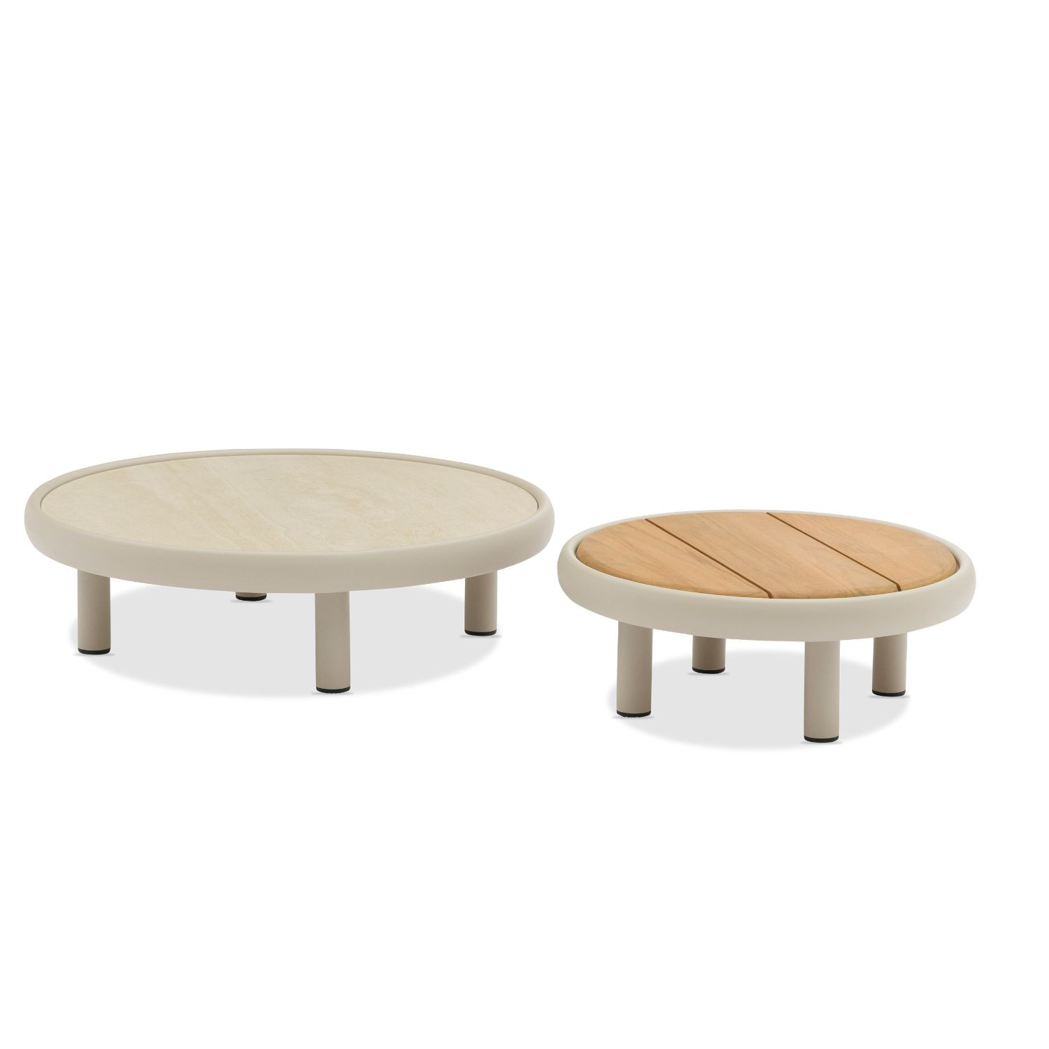 OASIS aluminium and teak garden lounge by Les Jardins du Sud