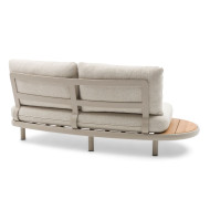 OASIS aluminium and teak garden lounge by Les Jardins du Sud