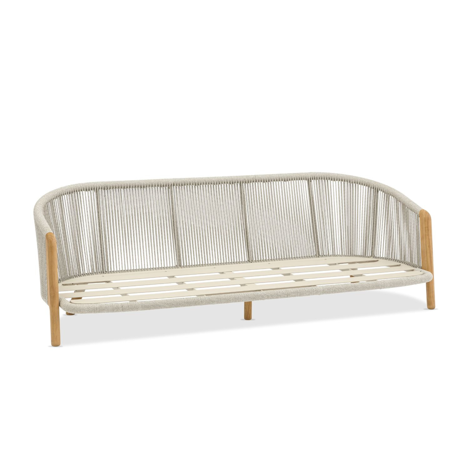 RIVIERA 3-seater teak sofa by Les Jardins du Sud