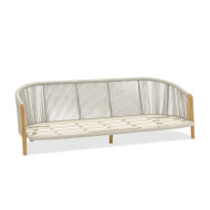 RIVIERA 3-seater teak sofa by Les Jardins du Sud