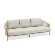 RIVIERA 3-seater teak sofa by Les Jardins du Sud