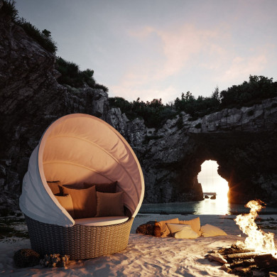 Lit de jardin ORBIT Dedon