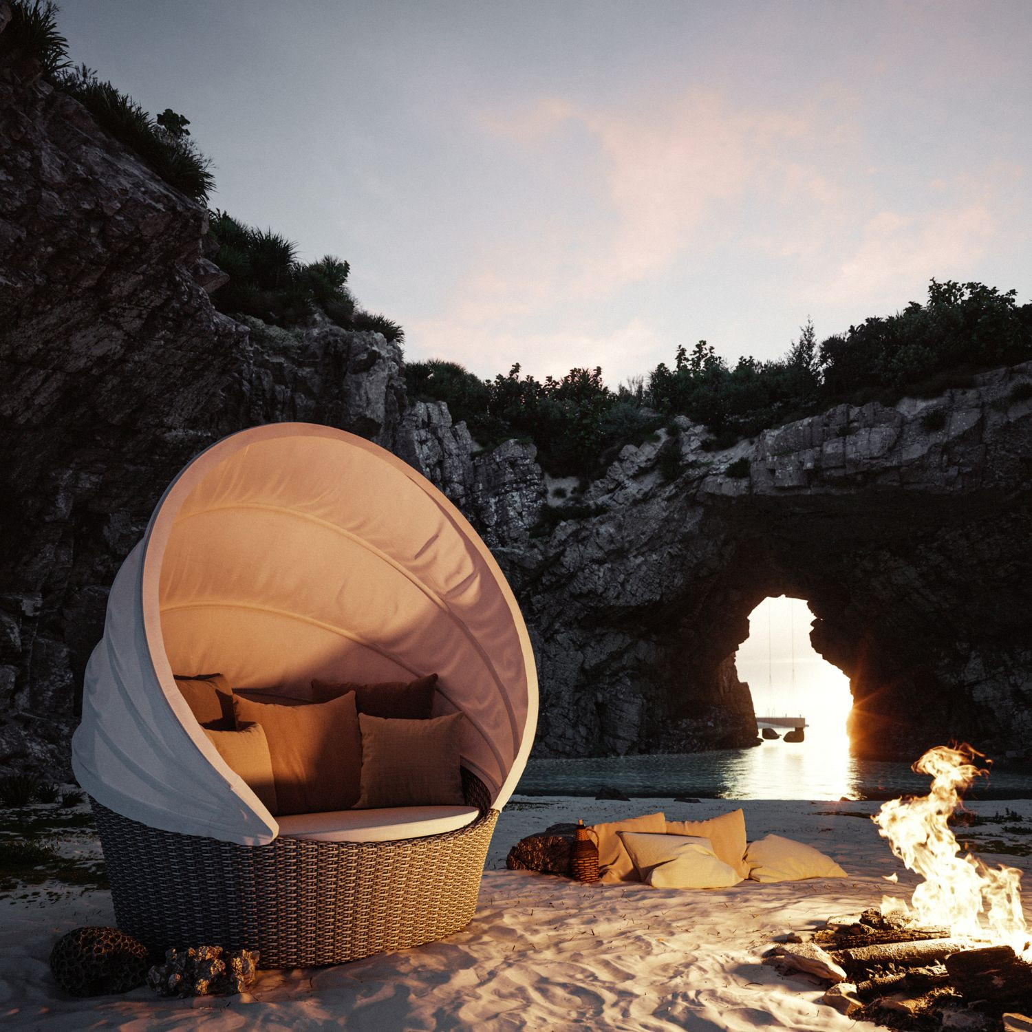 ORBIT garden daybed by Dedon