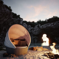 ORBIT garden daybed by Dedon