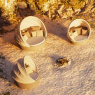 ORBIT XXL garden daybed by Dedon