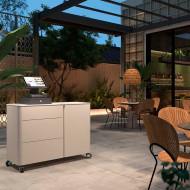 Meuble de rangement 1 porte, 3 tiroirs Tabu Outdoor