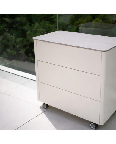 Meuble de rangement 1 porte, 3 tiroirs Tabu Outdoor