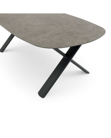 CANNES extendable oval ceramic table 250/310 cm by Les Jardins du Sud
