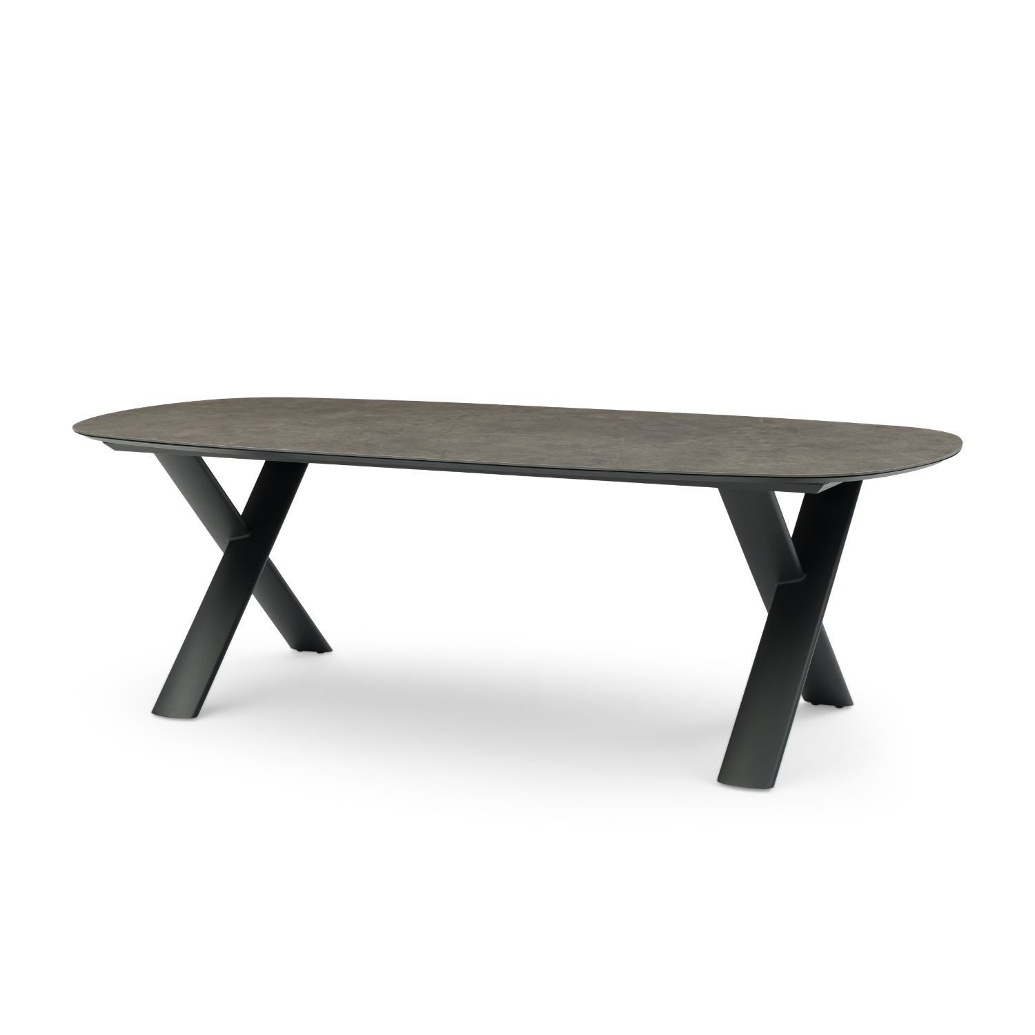 CANNES extendable oval ceramic table 250/310 cm by Les Jardins du Sud