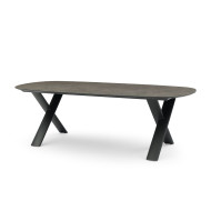 CANNES extendable oval ceramic table 250/310 cm by Les Jardins du Sud