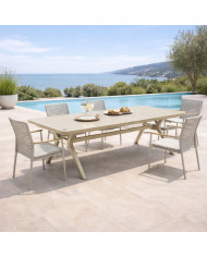 Table céramique PRADO 163/203 cm Les Jardins du Sud