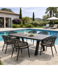 Table extensible céramique MALIBU Les Jardins du Sud