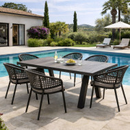 Table céramique PRADO 163/203 cm Les Jardins du Sud