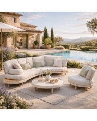 Salon de jardin LIDO en aluminium Les Jardins du Sud