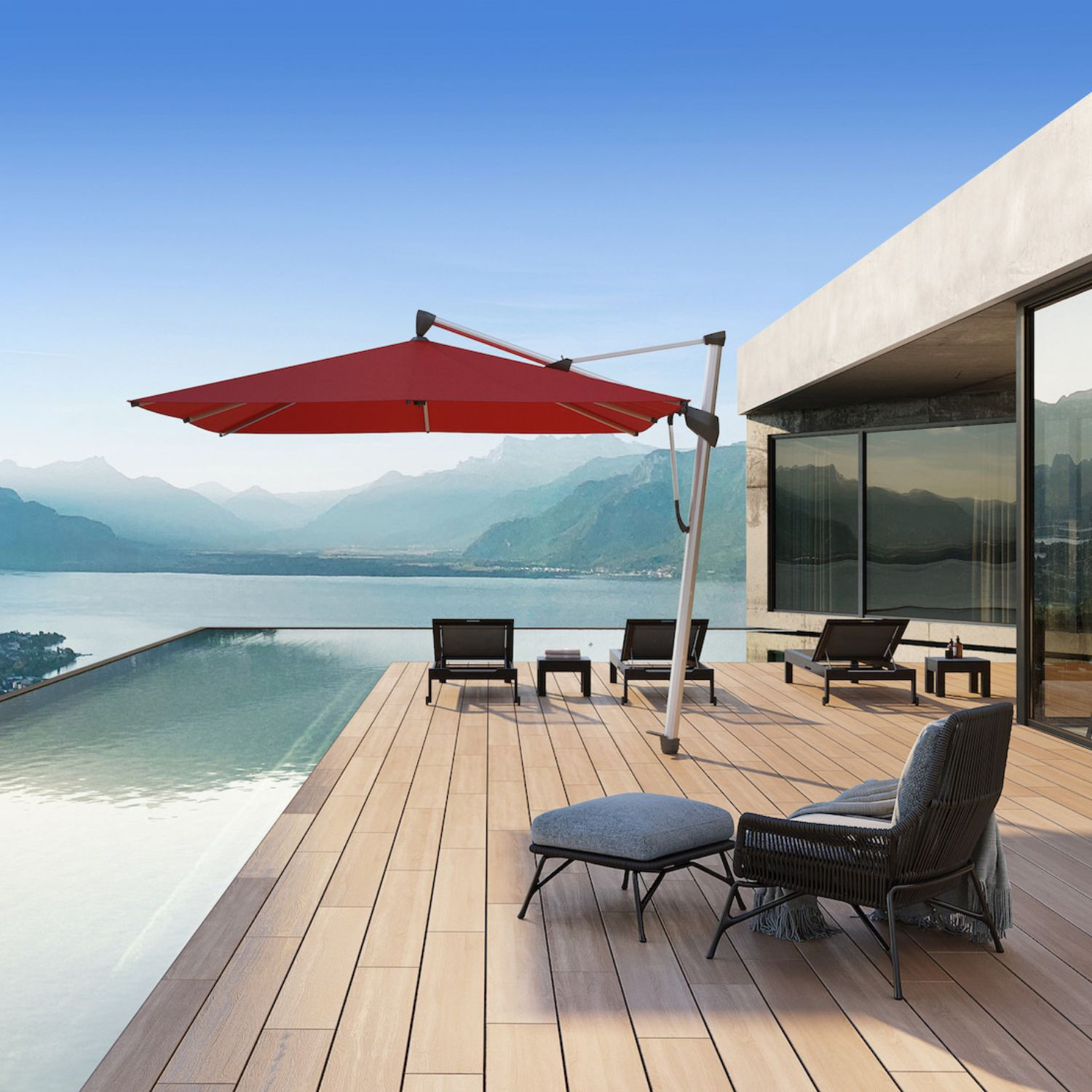 Parasol 4 x 3 m SOMBRANO S+  Glatz