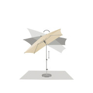 Parasol carré ALU-SMART Glatz