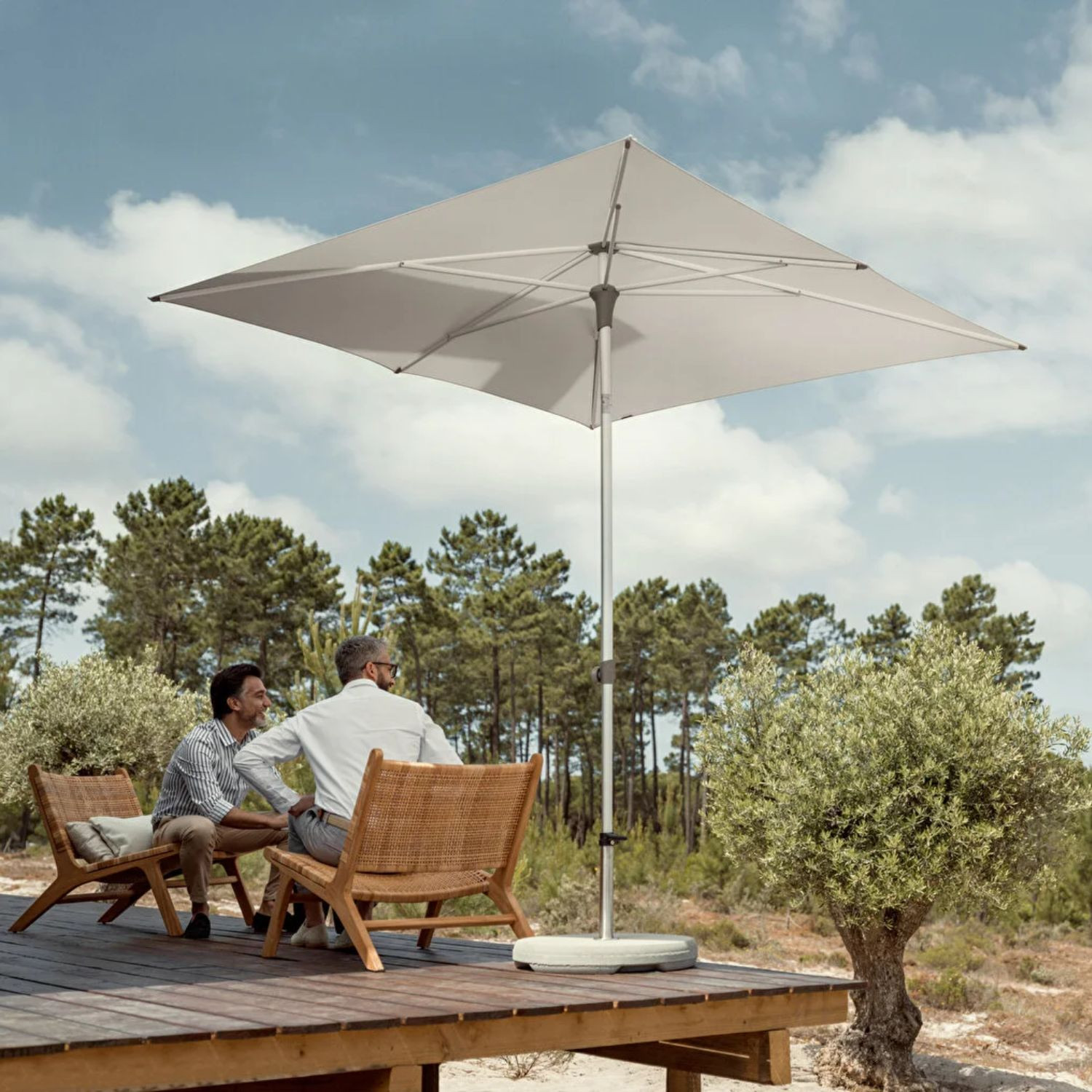 Parasol carré ALU-SMART Glatz