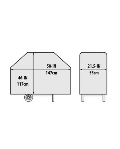 PREMIUM BARON / CROWN 4-burner cover by Broil King