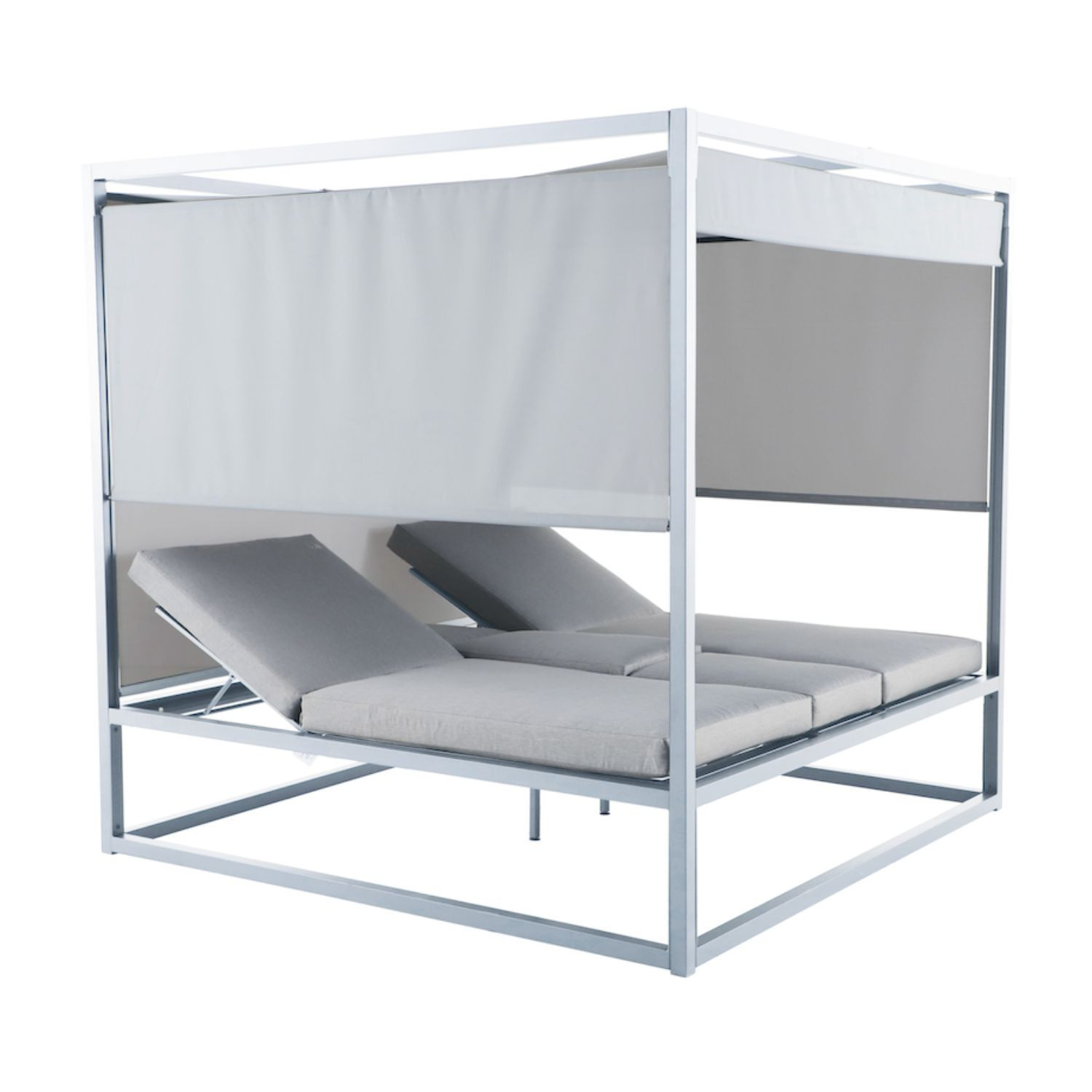Daybed CUBE blanc Les Jardins du Sud