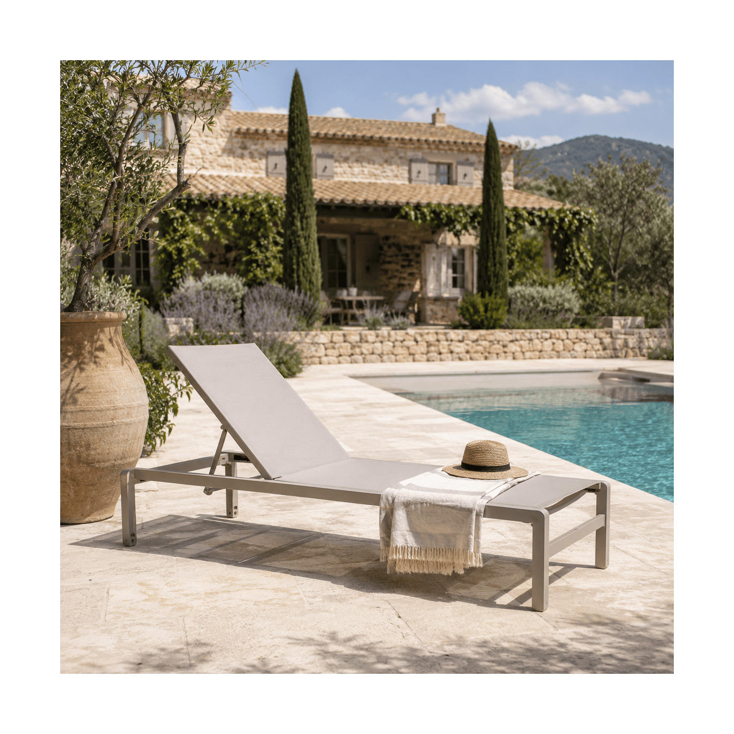 Bain de soleil ROME taupe Les Jardins du Sud