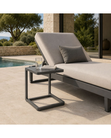 CORAL anthracite coffee table Les Jardins du Sud