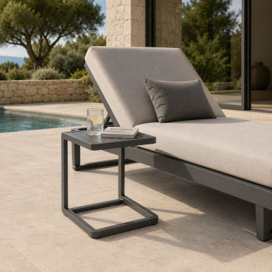 Table basse anthracite CORAL Les Jardins du Sud