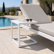 CORAL white coffee table Les Jardins du Sud