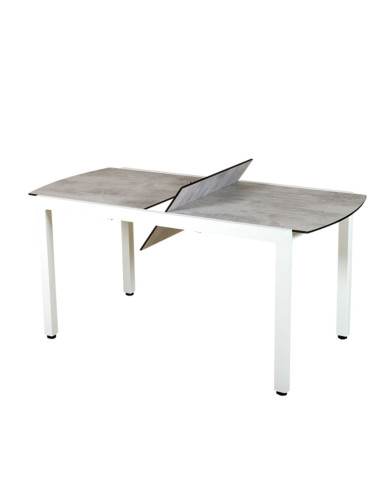 Extendable white balcony table AMAKA Les Jardins