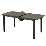 Table extensible balcon AMAKA grise + 4 chaises Les Jardins