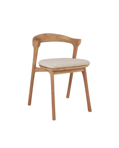 Table BOK Ethnicraft 162 cm + 4 chaises avec coussin