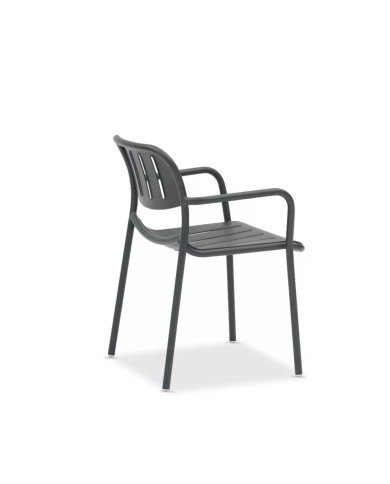 SUNNY dark grey armchair by Les Jardins du Sud