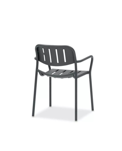SUNNY dark grey armchair by Les Jardins du Sud