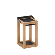 SOLEA PM solar teak lamp Les Jardins du Sud