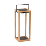 SOLEA GM solar teak lamp Les Jardins du Sud