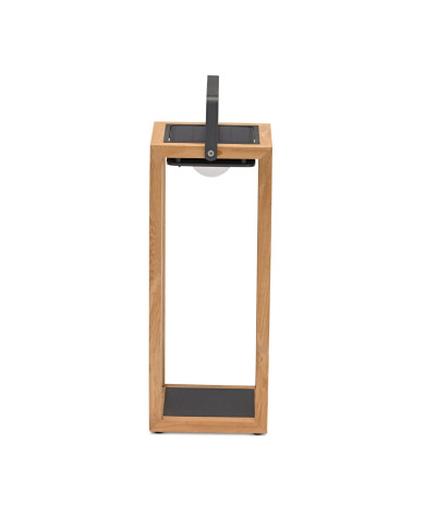 Lampe solaire SOLEA GM en teck Les Jardins du Sud