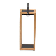 SOLEA GM solar teak lamp Les Jardins du Sud