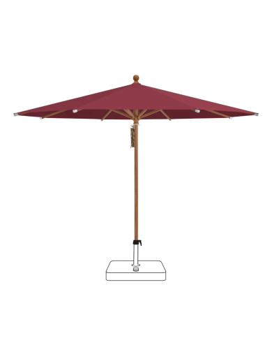 Parasol rond PIAZZA® Ø300 cm toile qualité 4 Glatz
