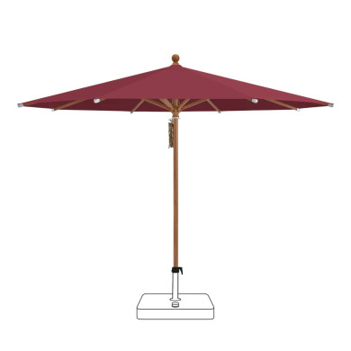 Parasol rond PIAZZA® Ø300 cm toile qualité 4 Glatz