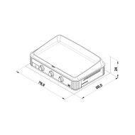 Plancha gaz ENOSIGN 80 inox ENO