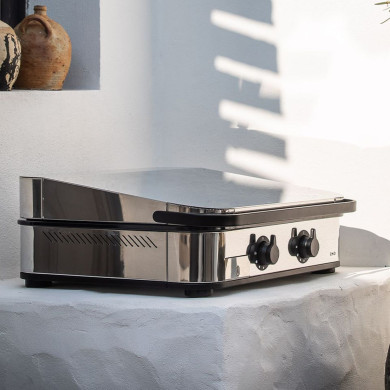 ENOSIGN 65 stainless steel gas plancha ENO with lid