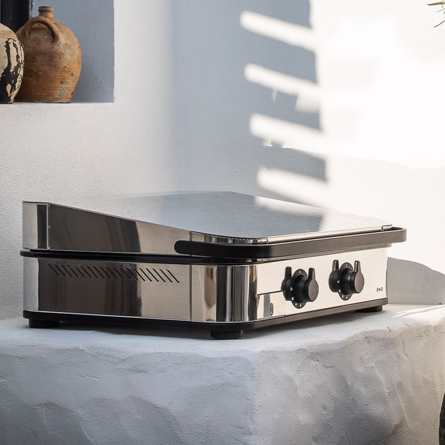 Plancha gaz ENOSIGN 65 inox ENO avec couvercle