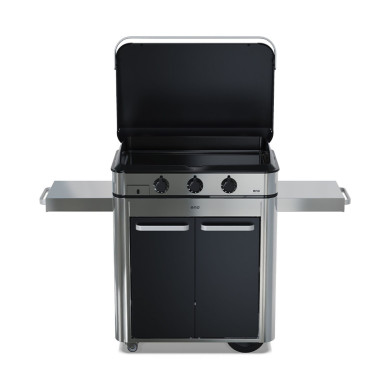 ENOSIGN 80 stainless steel gas plancha combo on trolley ENO
