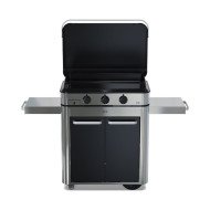 Combo plancha gaz ENOSIGN 80 inox sur chariot ENO