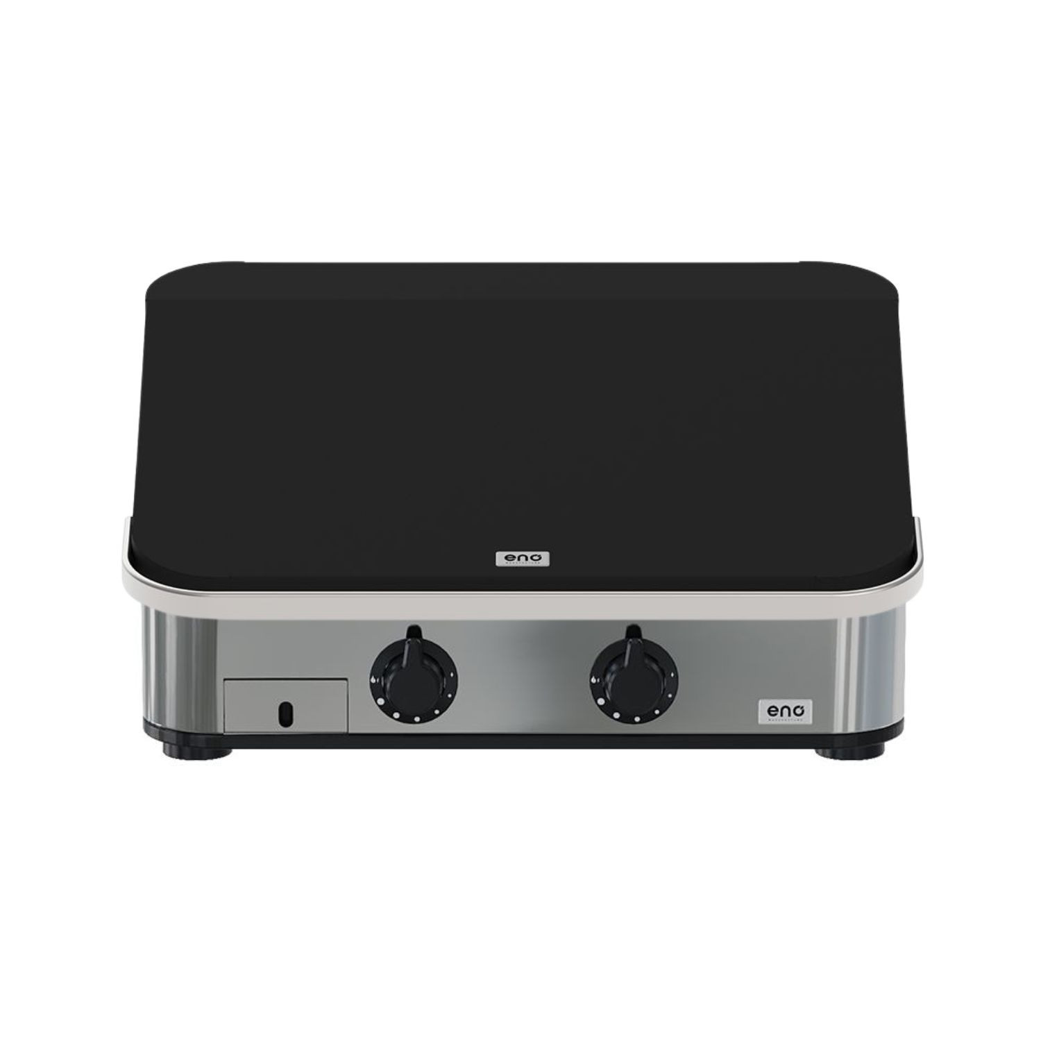 ENOSIGN 65 stainless steel gas plancha ENO with black lid