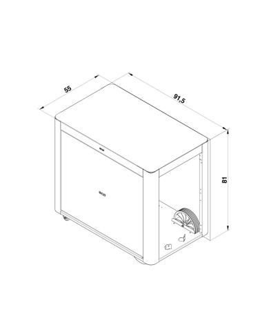 Chariot ACHILLE rideau Cargo ENO