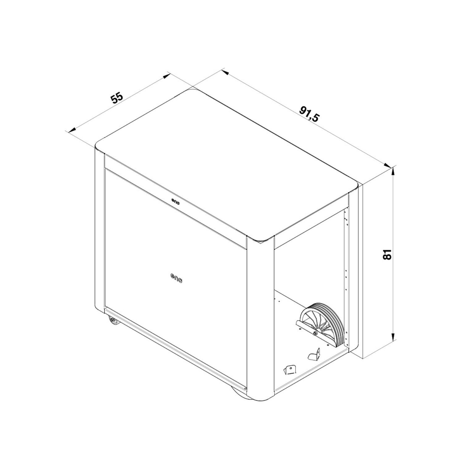 ACHILLE Cargo trolley with curtain ENO